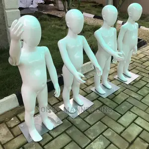 Glossy White Arcylic Age 1 To 3 Years Kids Mannequins