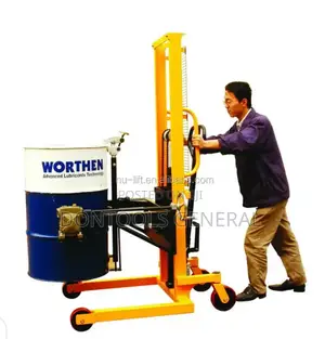 Manual Hydraulic Drum Lift Stacker 400kg Capacity