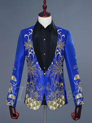 Groom Embroidered Suits