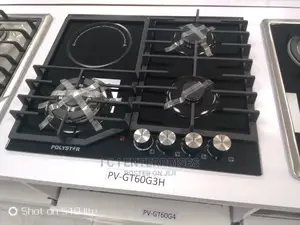 Polystar 4 Burner (3 Gas 1 Electric) Gas Hob+Ignition