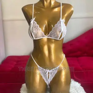 Lace Crotchless Bra and Pant Women Lingerie
