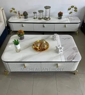 Comepelte Set of Trukey Tv Stand White