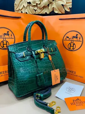 Luxury Hermes Designer Women's Leather Handbag.