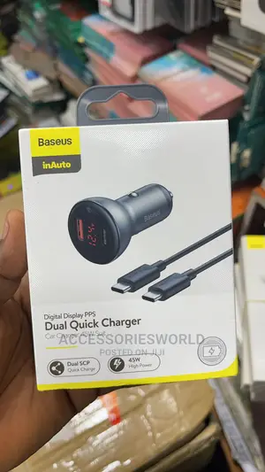 Baseus Digital Display Car Charger Suit PPS 45W