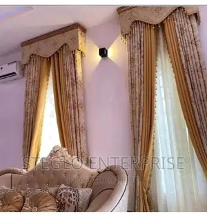 Exclusive Champagne 3D Turkish Curtains