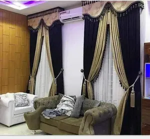 Exclusive Champagne 3D Turkish Curtains