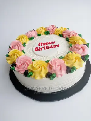 8" Sl Butter Cream Birthday Cake