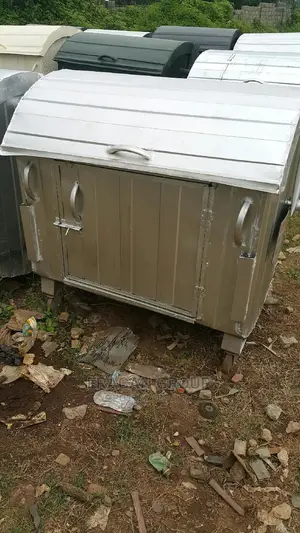 Galvanized 1100L Waste Bin in Abuja. Free Delivery