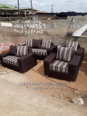 A Set of 7 Seater Chair , Made of Fabrics