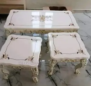 Royal Centre Table And 2 Side Stools