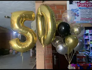 Helium Balloons for 50th Birthday