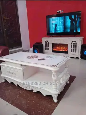 Center Table With Fire Shelf