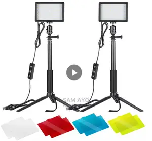 2pcs Portable LED Dimmable Photography Video Light