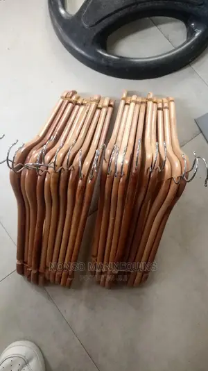10 Pieces of Wooden Hangers for Clothes Hanging