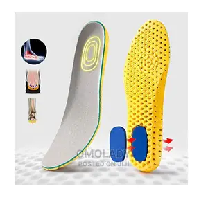 1 Pair Elastic Shoe Insoles Breathable Honeycomb - Grey