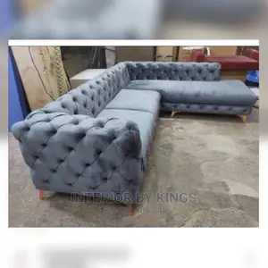 L-Shaped Chesterfield Sofa Made With Best Materials