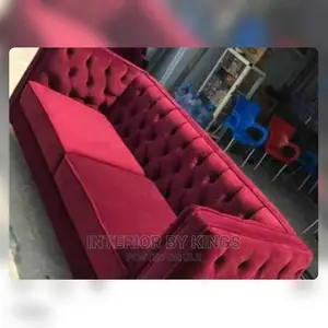 3seater Fabric Sofa Tufted to Perfection