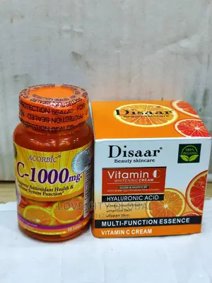 Vitamin C and Hyaluronic Acid Face Cream Capsule Combo.