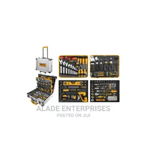 Ingco 147 Pcs Hand Tools Set With Trolley And Aluminum Case