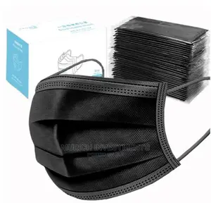 50pcs Disposable Face Masks – Black
