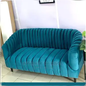 2seater Fabric Sofa Tufted to Perfection Can Come in Colors
