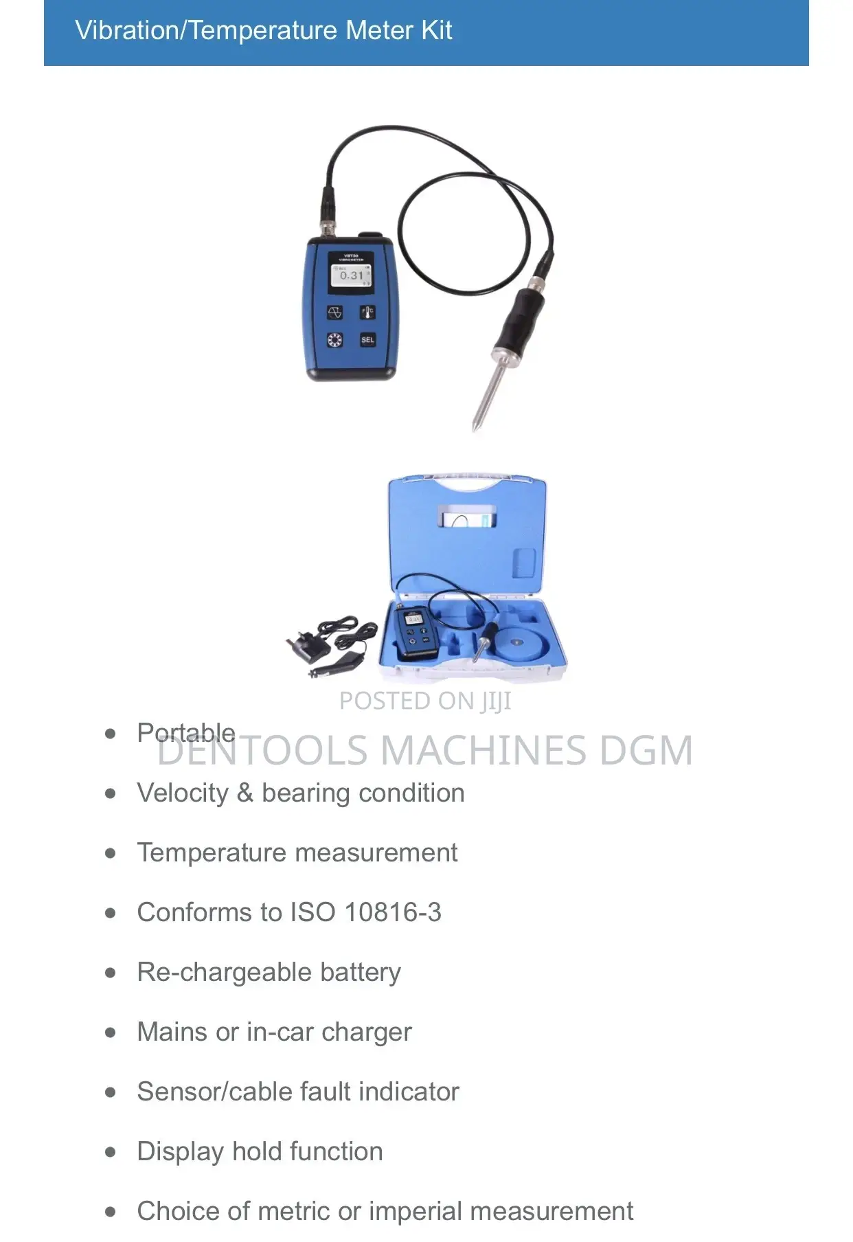 Vibration/Temperature Meter Kit