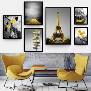 European Yellow Style Scenery Poster