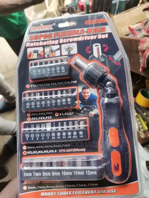 35pca Ratcheting Screw Driver Set