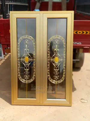 Double Glasing Gold Casement Window