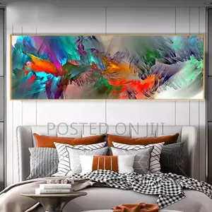 Abstract Blue Purple Cloud Wall Art