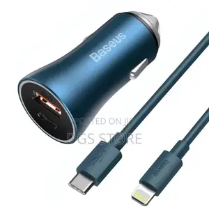 Baseus Inauto Car Charger 40w Dual Port Quick Charging