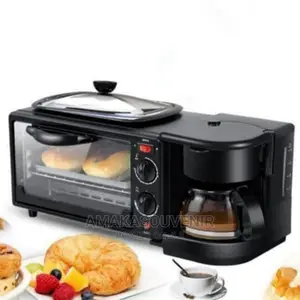 3 in 1 Breakfast Maker Machine With Grill- 600w