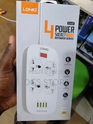 Ldnio Sc4407 4 Socket Outlet 4 Usb Port Charger