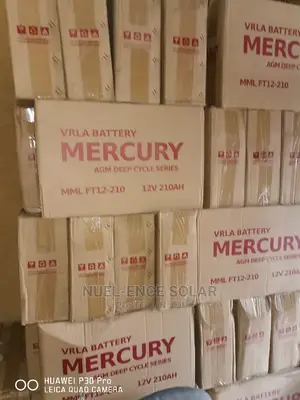 12V 200ah Vrla Battery Mercury AGM Deep Cycle Series.