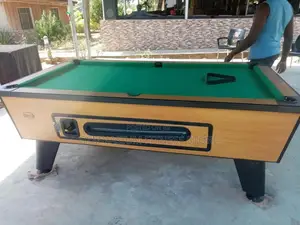 7ft Coin Marble Table Green Felt