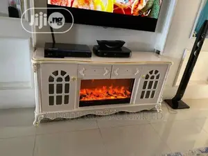 Antic Wooden Electrical Fire Box Television Stand / Tv Stand