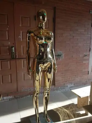 Size 10 Gold Chrome Faceless Display Fashion MANNEQUIN