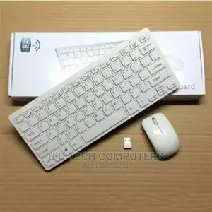 Wireless Keyboard and Mouse Combo - White