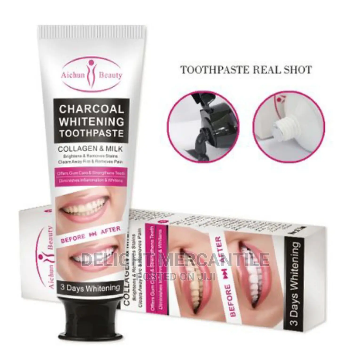 Miracle Teeth Activated Organic Charcoal Toothpaste