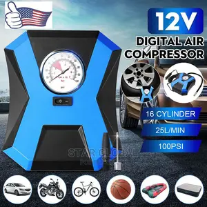 Car LED Digital Display Air Compressor Portable Tire Pump