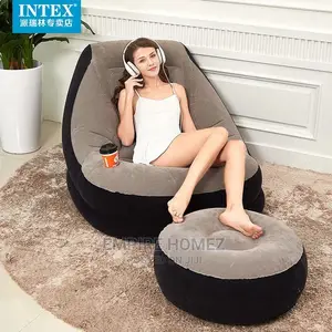 Inflatable Ultra Lounge Chair With Footrest