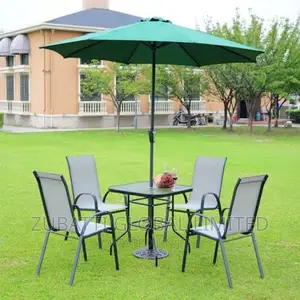 Patio Garden Outdoor Restaurant Chairs Wt Panasol Umbrella