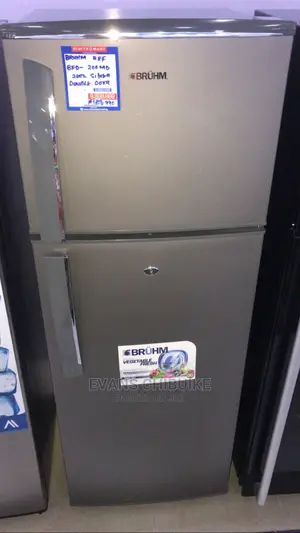 Brand New Bruhm Double Door Refrigerator 200L