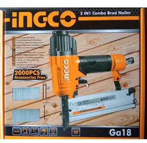 2 IN 1 Combo Air Brad Nailer Staple Gun