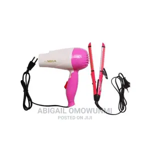 Nova 2 in 1 Hair Straightener and Curler With Hand Dryer