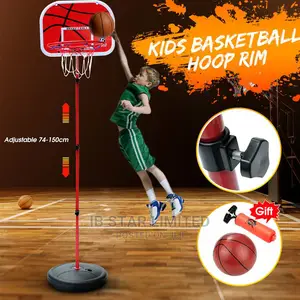 Basketball Hoop Set Adjustable Height Activity Kids Game Toy