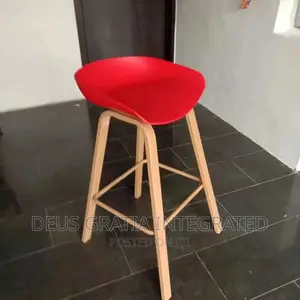 Bar Stool With Wooden Leg