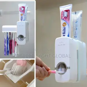 Toothpaste Dispenser and Toothbrush Holder