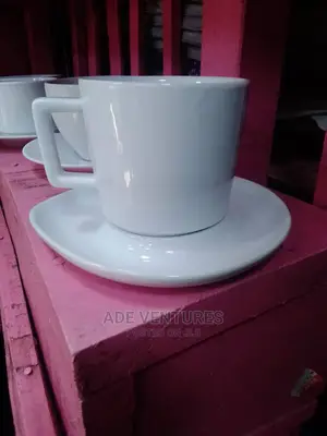 White Tea Cup and Saucer