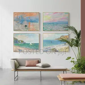 Famous Monet Canvas Painting Nordic Poster Print